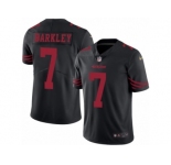 Youth Nike San Francisco 49ers #7 Matt Barkley Limited Black Rush NFL Jersey