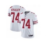 Youth Nike San Francisco 49ers #74 Joe Staley Vapor Untouchable Limited White NFL Jersey