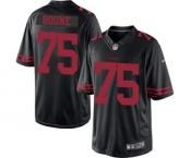 Youth Nike San Francisco 49ers #75 Alex Boone Black NFL Jersey