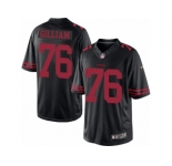 Youth Nike San Francisco 49ers #76 Garry Gilliam Limited Black NFL Jersey