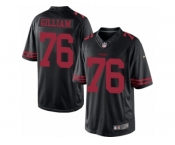 Youth Nike San Francisco 49ers #76 Garry Gilliam Limited Black NFL Jersey