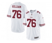 Youth Nike San Francisco 49ers #76 Garry Gilliam Limited White NFL Jersey
