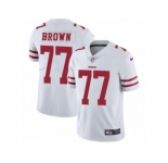 Youth Nike San Francisco 49ers #77 Trent Brown Vapor Untouchable Limited White NFL Jersey
