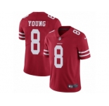 Youth Nike San Francisco 49ers #8 Steve Young Vapor Untouchable Limited Red Team Color NFL Jersey