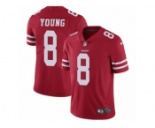 Youth Nike San Francisco 49ers #8 Steve Young Vapor Untouchable Limited Red Team Color NFL Jersey