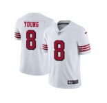 Youth Nike San Francisco 49ers #8 Steve Young White Rush Stitched NFL Vapor Untouchable Limited Jersey
