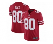 Youth Nike San Francisco 49ers #80 Jerry Rice Vapor Untouchable Limited Red Team Color NFL Jersey