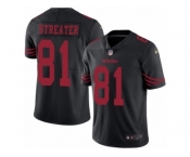 Youth Nike San Francisco 49ers #81 Rod Streater Limited Black Rush NFL Jersey