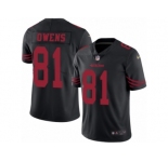 Youth Nike San Francisco 49ers #81 Terrell Owens Limited Black Rush NFL Jersey