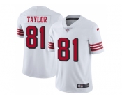 Youth Nike San Francisco 49ers #81 Trent Taylor White Rush Stitched NFL Vapor Untouchable Limited Jersey