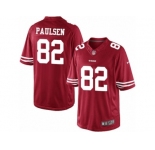 Youth Nike San Francisco 49ers #82 Logan Paulsen Limited Red Team Color NFL Jersey