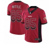 Youth Nike San Francisco 49ers #85 George Kittle Limited Red Rush Drift Fashion NFL Jersey