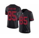 Youth Nike San Francisco 49ers #85 Pierre Garcon Limited Black Rush NFL Jersey