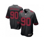 Youth Nike San Francisco 49ers #90 Earl Mitchell Game Black NFL Jersey