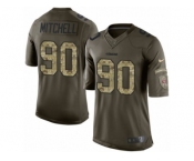 Youth Nike San Francisco 49ers #90 Earl Mitchell Limited Green Salute to Service NFL Jersey