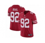 Youth Nike San Francisco 49ers #92 Quinton Dial Vapor Untouchable Limited Red Team Color NFL Jersey