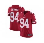 Youth Nike San Francisco 49ers #94 Solomon Thomas Vapor Untouchable Limited Red Team Color NFL Jersey