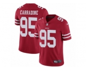 Youth Nike San Francisco 49ers #95 Cornellius Carradine Vapor Untouchable Limited Red Team Color NFL Jersey