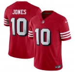 Youth San Francisco 49ers #10 Mac Jones New Red 2025 F.U.S.E. Vapor Untouchable Limited Stitched Football Jersey