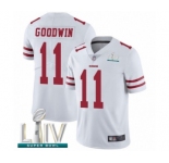 Youth San Francisco 49ers #11 Marquise Goodwin White Vapor Untouchable Limited Player Super Bowl LIV Bound Football Jersey