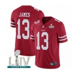 Youth San Francisco 49ers #13 Richie James Red Team Color Vapor Untouchable Limited Player Super Bowl LIV Bound Football Jersey