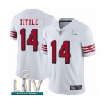 Youth San Francisco 49ers #14 Y.A. Tittle Limited White Rush Vapor Untouchable Super Bowl LIV Bound Football Jersey
