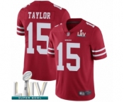Youth San Francisco 49ers #15 Trent Taylor Red Team Color Vapor Untouchable Limited Player Super Bowl LIV Bound Football Jersey