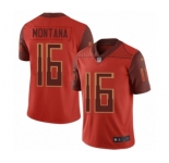 Youth San Francisco 49ers #16 Joe Montana Limited Red City Edition Football Jersey
