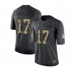 Youth San Francisco 49ers #17 Emmanuel Sanders Limited Black 2016 Salute to Service Football Jersey