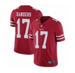 Youth San Francisco 49ers #17 Emmanuel Sanders Red Team Color Vapor Untouchable Limited Player Football Jersey