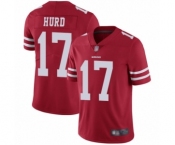 Youth San Francisco 49ers #17 Jalen Hurd Red Team Color Vapor Untouchable Limited Player Football Jersey
