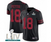 Youth San Francisco 49ers #18 Dante Pettis Black Vapor Untouchable Limited Player Super Bowl LIV Bound Football Jersey