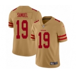Youth San Francisco 49ers #19 Deebo Samuel Limited Gold Inverted Legend Football Jersey