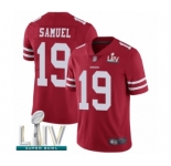 Youth San Francisco 49ers #19 Deebo Samuel Red Team Color Vapor Untouchable Limited Player Super Bowl LIV Bound Football Jersey