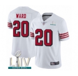 Youth San Francisco 49ers #20 Jimmie Ward Limited White Rush Vapor Untouchable Super Bowl LIV Bound Football Jersey