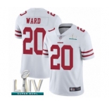 Youth San Francisco 49ers #20 Jimmie Ward White Vapor Untouchable Limited Player Super Bowl LIV Bound Football Jersey