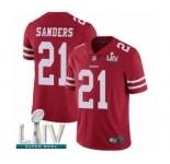 Youth San Francisco 49ers #21 Deion Sanders Red Team Color Vapor Untouchable Limited Player Super Bowl LIV Bound Football Jersey