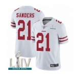 Youth San Francisco 49ers #21 Deion Sanders White Vapor Untouchable Limited Player Super Bowl LIV Bound Football Jersey