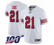 Youth San Francisco 49ers #21 Frank Gore Limited White Rush Vapor Untouchable 100th Season Football Jersey