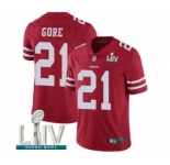 Youth San Francisco 49ers #21 Frank Gore Red Team Color Vapor Untouchable Limited Player Super Bowl LIV Bound Football Jersey