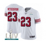 Youth San Francisco 49ers #23 Ahkello Witherspoon Limited White Rush Vapor Untouchable Super Bowl LIV Bound Football Jersey
