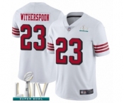 Youth San Francisco 49ers #23 Ahkello Witherspoon Limited White Rush Vapor Untouchable Super Bowl LIV Bound Football Jersey