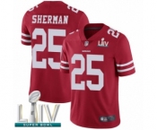 Youth San Francisco 49ers #25 Richard Sherman Red Team Color Vapor Untouchable Limited Player Super Bowl LIV Bound Football Jersey