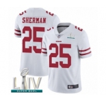 Youth San Francisco 49ers #25 Richard Sherman White Vapor Untouchable Limited Player Super Bowl LIV Bound Football Jersey