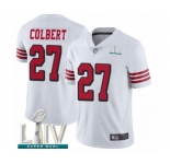 Youth San Francisco 49ers #27 Adrian Colbert Limited White Rush Vapor Untouchable Super Bowl LIV Bound Football Jersey