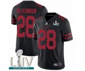 Youth San Francisco 49ers #28 Jerick McKinnon Black Vapor Untouchable Limited Player Super Bowl LIV Bound Football Jersey