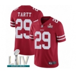 Youth San Francisco 49ers #29 Jaquiski Tartt Red Team Color Vapor Untouchable Limited Player Super Bowl LIV Bound Football Jersey