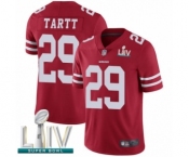 Youth San Francisco 49ers #29 Jaquiski Tartt Red Team Color Vapor Untouchable Limited Player Super Bowl LIV Bound Football Jersey