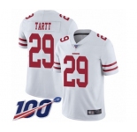 Youth San Francisco 49ers #29 Jaquiski Tartt White Vapor Untouchable Limited Player 100th Season Football Jersey