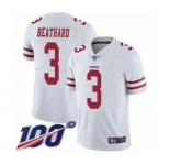 Youth San Francisco 49ers #3 C. J. Beathard White Vapor Untouchable Limited Player 100th Season Football Jersey
